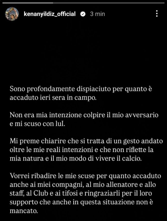 Kenan Yıldız Instagram apology
