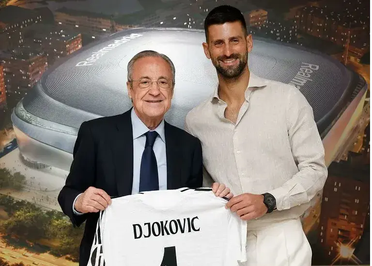 Novak Djokovic's Reaction to Real Madrid's Goal