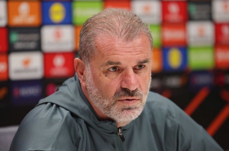 Ange Postecoglou speaks to the media
