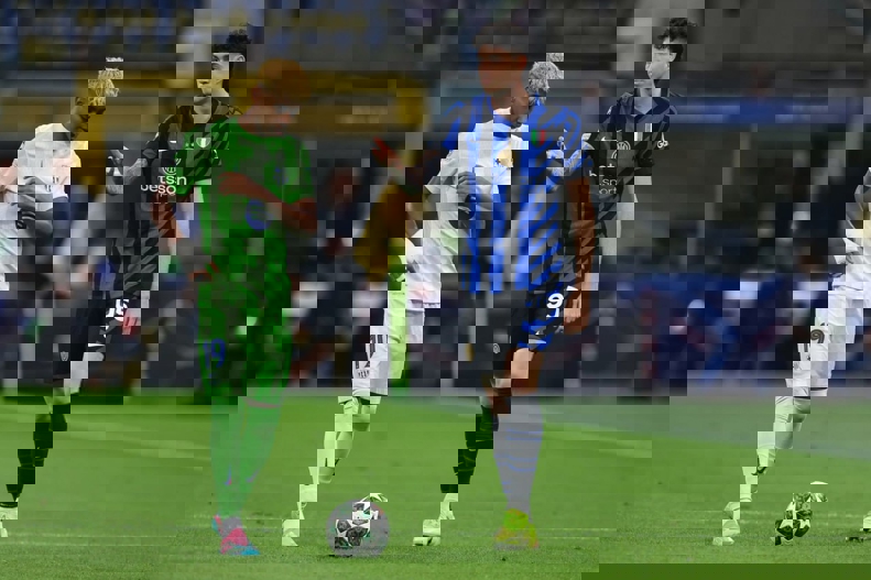 Inter Milan players celebrating