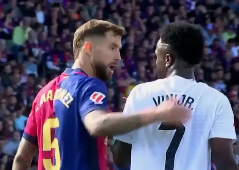 Vinicius Jr. taunts Inigo Martinez