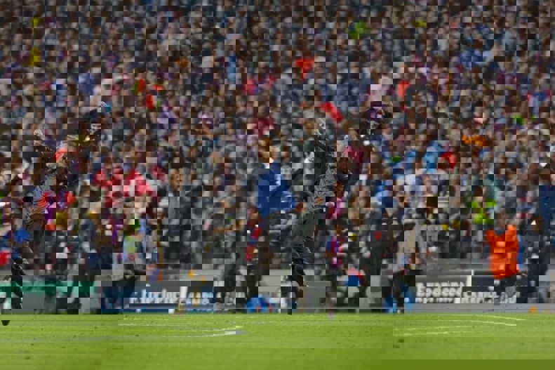 Jose Mourinho celebrating