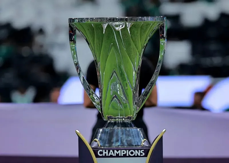 New AFC Champions League Trophy Held by Al-Ahli Legend