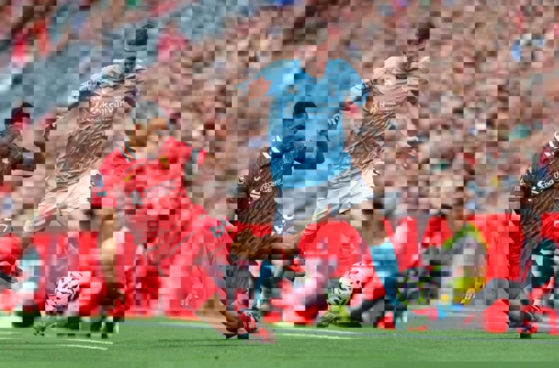 Trent celebrating