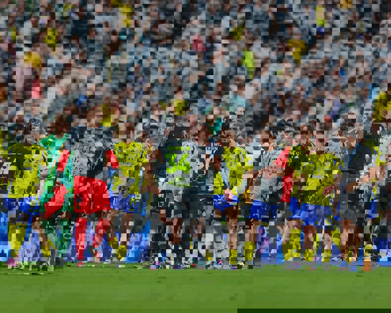 Referee intervening