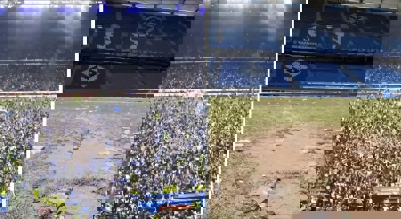 Hamburg Stadium Damage