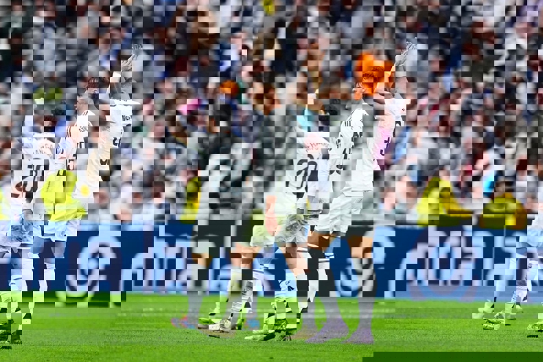 Kylian Mbappe celebrating