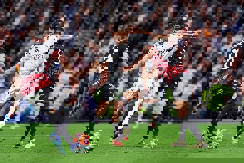 Kylian Mbappe in action