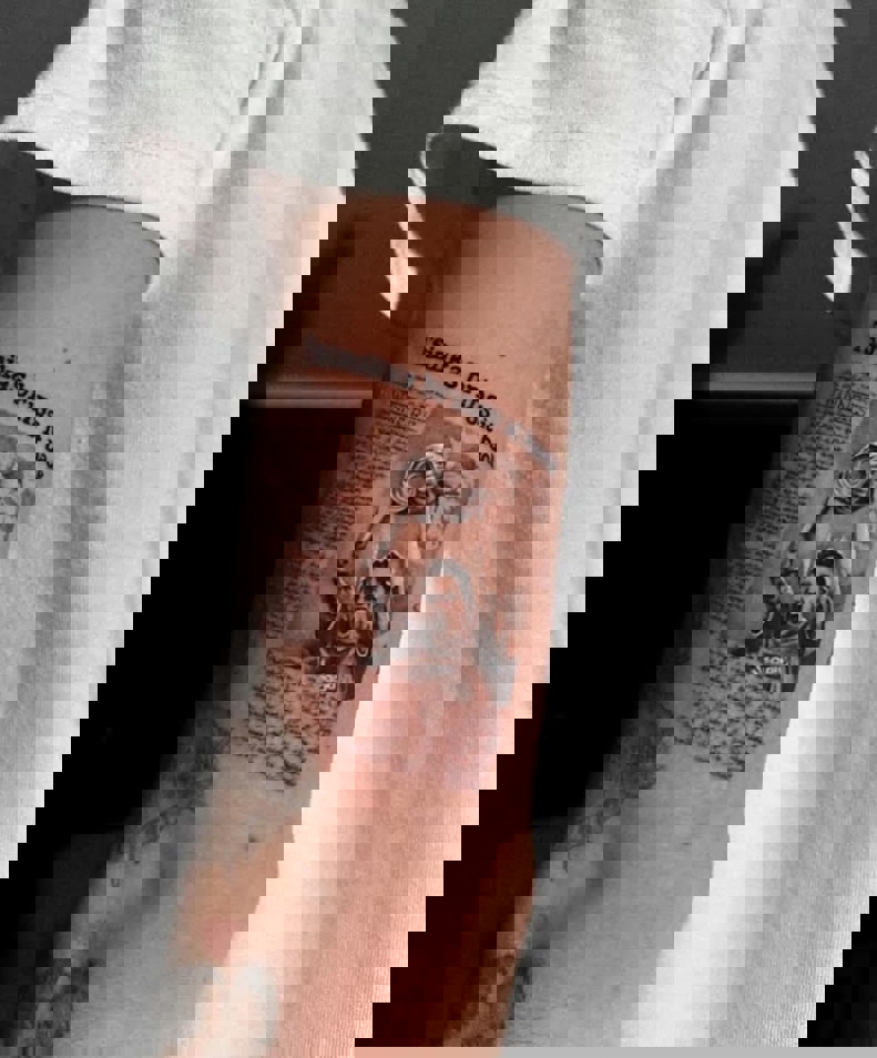 Kostas Tsimikas tattoo