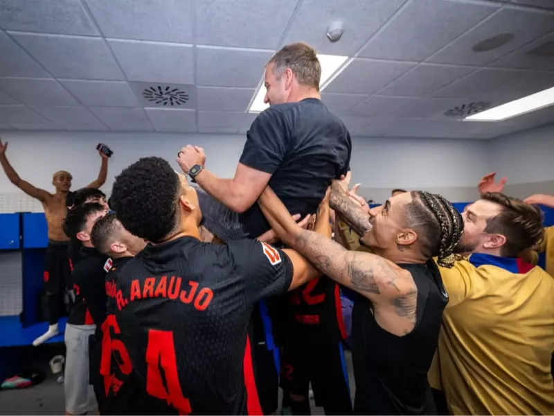 Wild Celebrations in Barcelona Dressing Room
