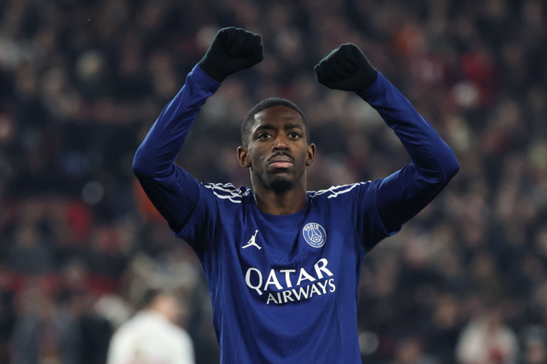 Ousmane Dembélé training
