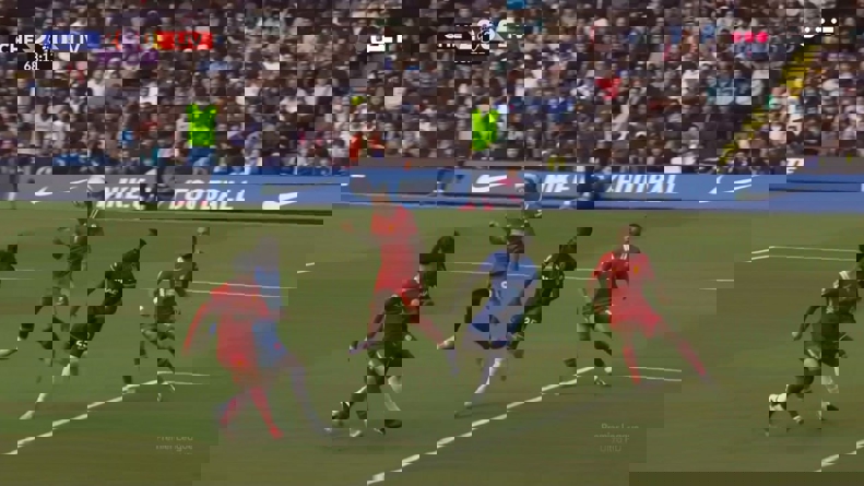 Darwin Nunez during the match