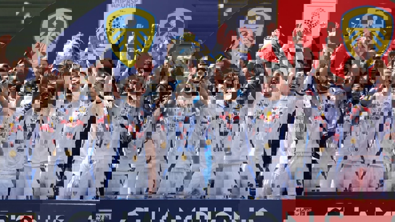 Championship trophy celebration