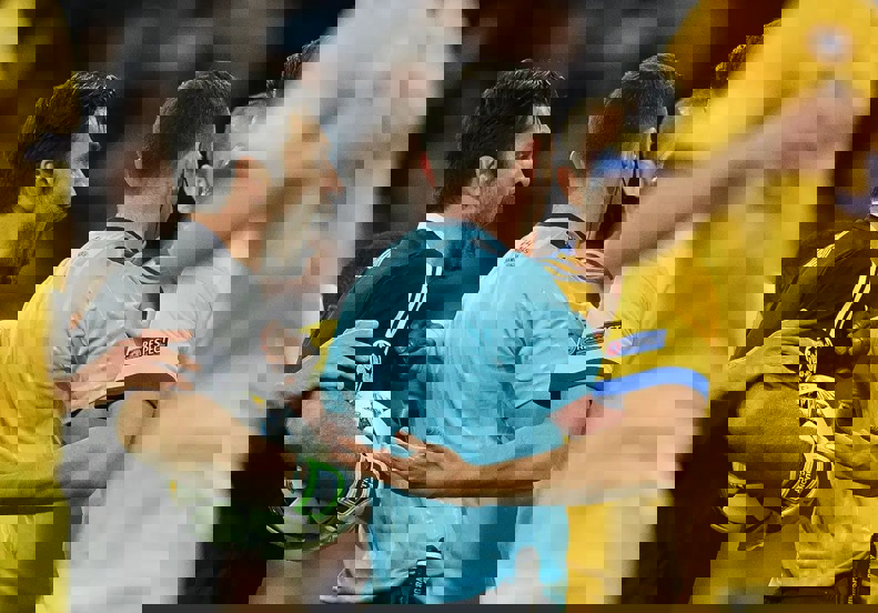 Buffon and referee