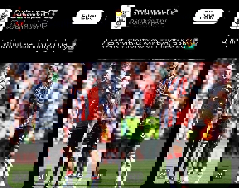 Southampton’s social media post