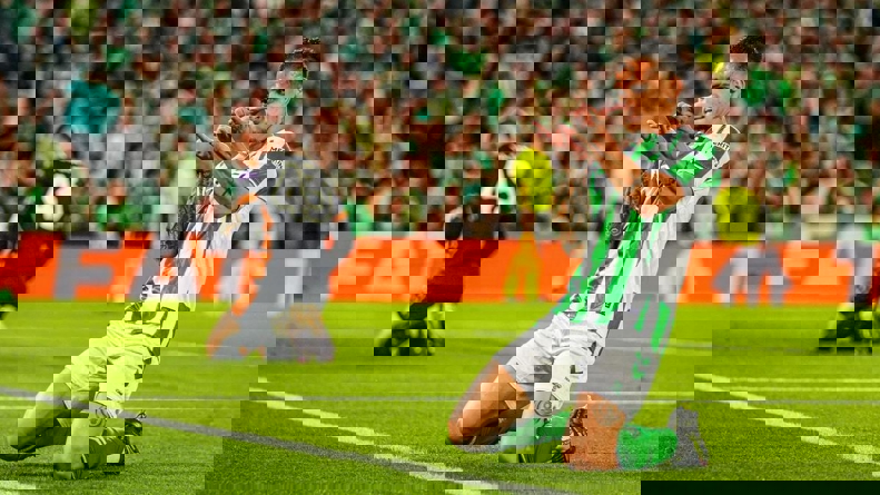 Antony's goal celebration