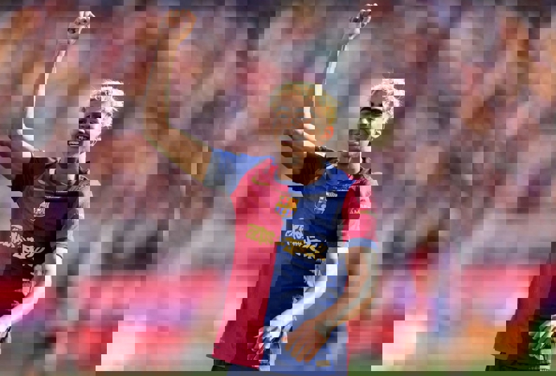 Lamine Yamal celebrating