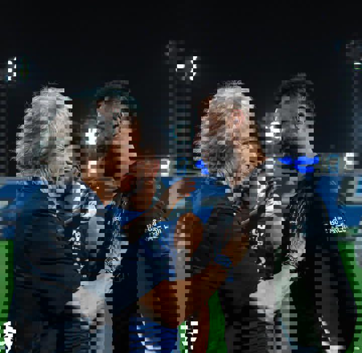 Jorge Jesus with Al Hilal players
