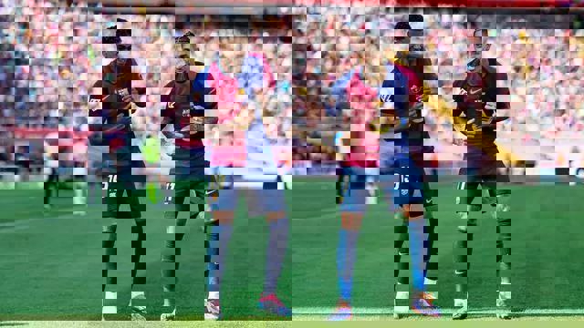 Barcelona Players with Bandages