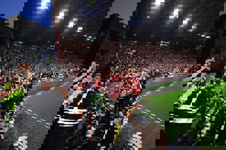 Sheffield United celebration