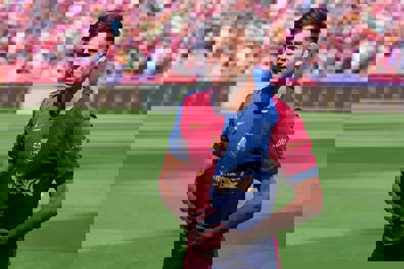 Pedri in action for Barcelona