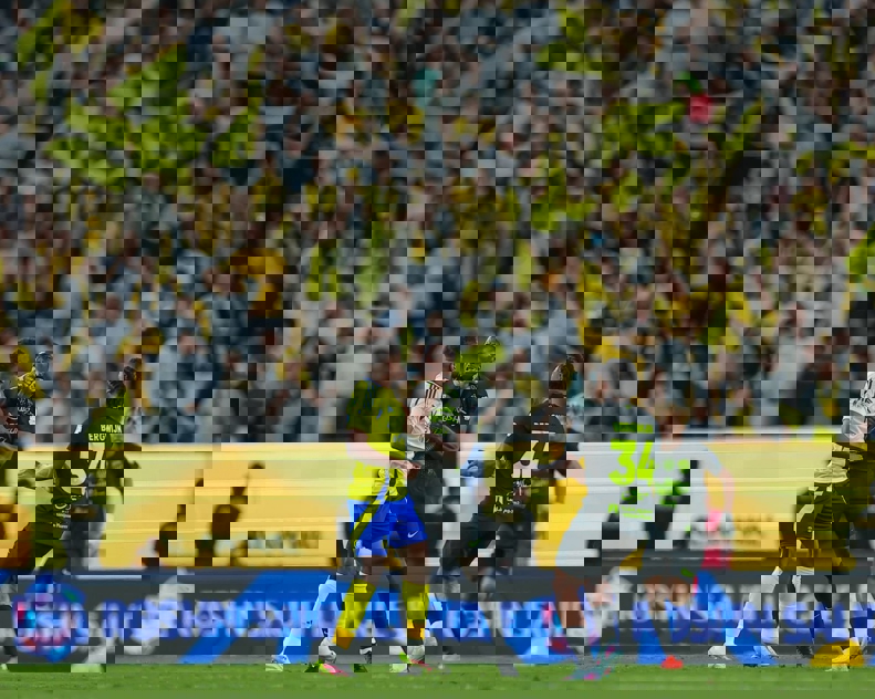 Players separating the fight