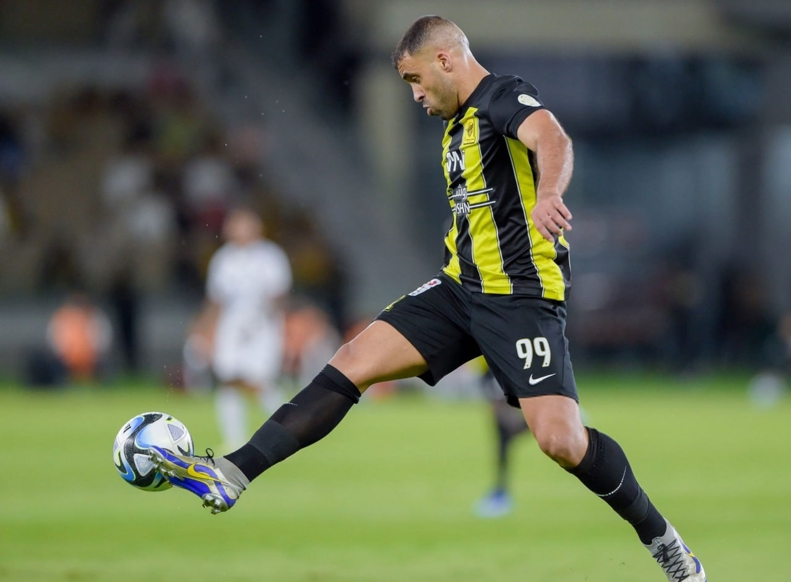 Hamdallah in action